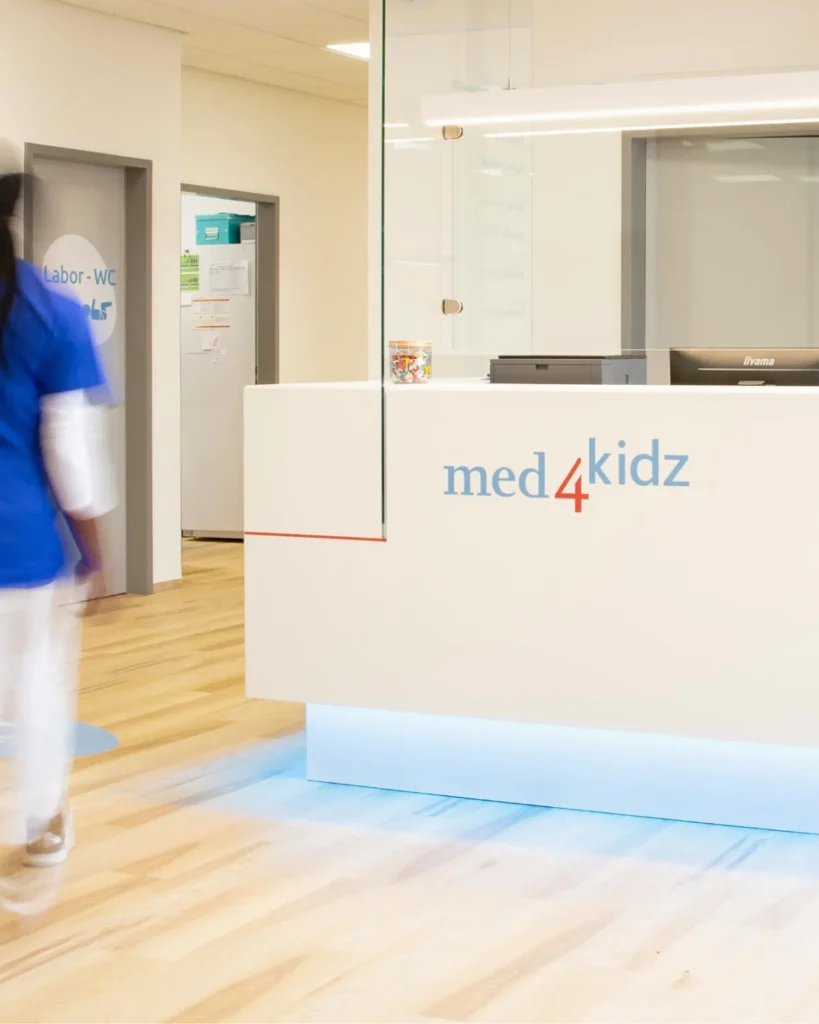 Projektmotiv zu med4kidz - Healthcare-Marke für kleine Patienten.